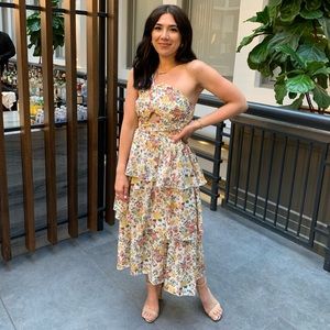 Showpo Floral Midi Dress